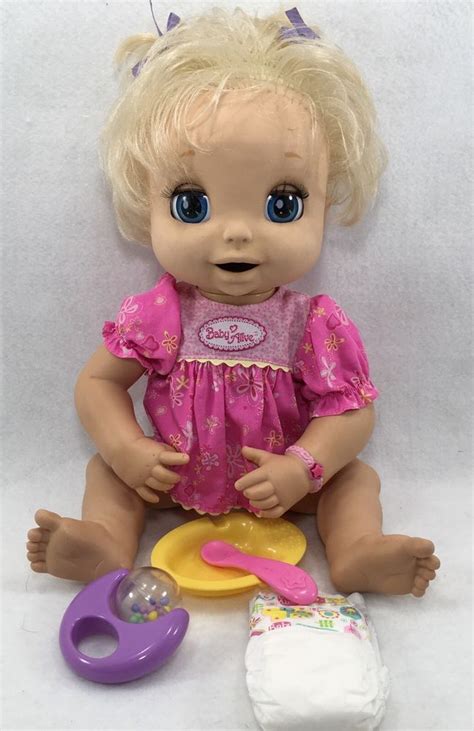 Hasbro 2006 Soft Face Interactive Baby Alive Doll Dress And More Works
