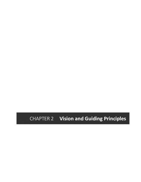 Pdf Chapter Vision And Guiding Principleschapter 2 Vision And