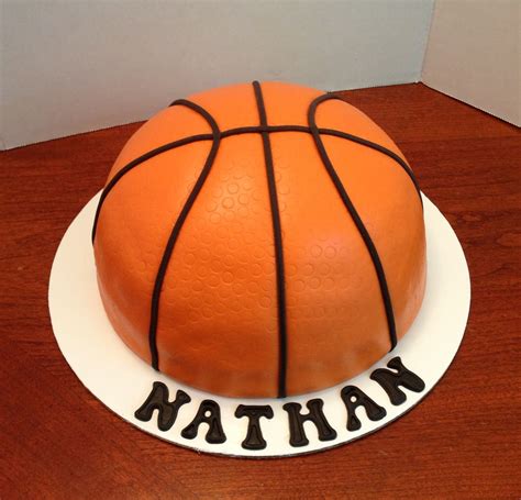 Half Basketball Cake All Fondant Karen Reeves Custom Cakes Pinterest Cake Birthday