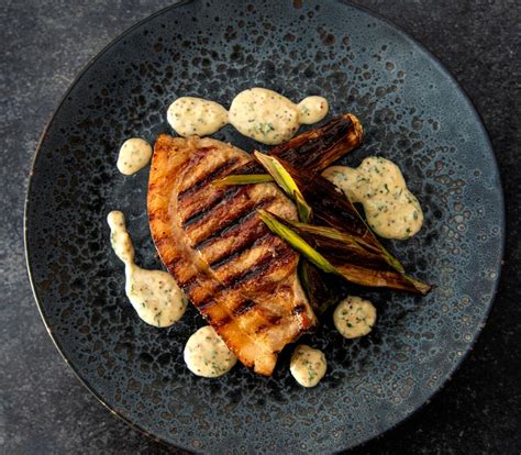 How To Cook Pork Chop Burnt Leeks And Mustard Farmison And Co