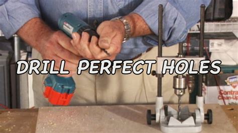 How To Drill Perfect Holes With A Portable Drill Press Youtube