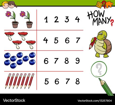 Counting Game For Kids Royalty Free Vector Image