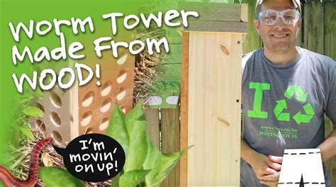 Wooden Version Of The Worm Tower Allows Worm Composting Directly Into