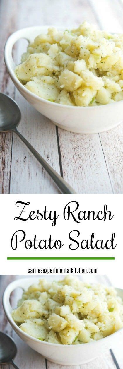 Zesty Ranch Potato Salad Made With Russet Potatoes Scallions Hidden