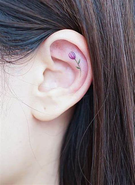 Helix Ear Tattoo Ideas Ear Tattoo Tattoos Inner Ear Tattoo