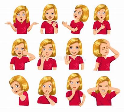 Facial Gestures Expressions Vector Shutterstock Illustration Arbit