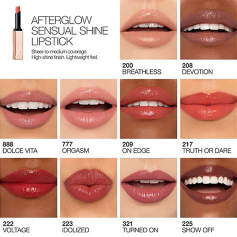 nars cosmetics afterglow sensual shine lipstick ⋆