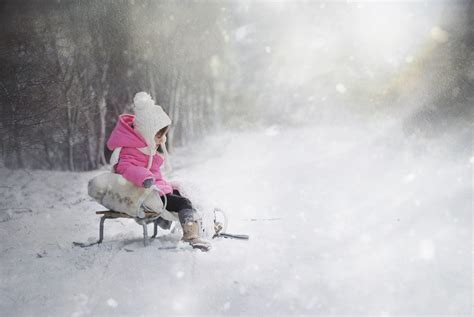 тапети деца сняг зима превозно средство Замразяване