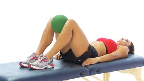 Groin Inner Thigh Exercises Isometric Ball Squeeze YouTube