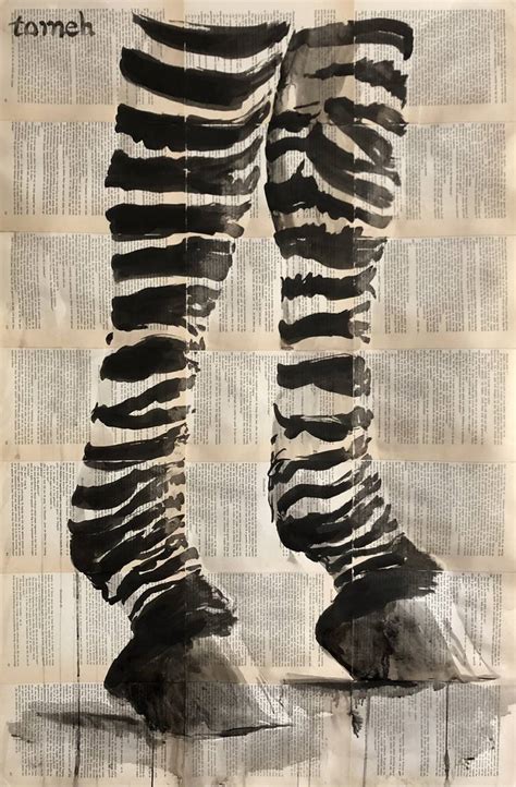 Zebra Legs Drawing By H Tomeh Saatchi Art