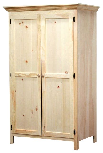 Classic Wardrobe 26x43x72 Pine Wood Contemporary Armoires