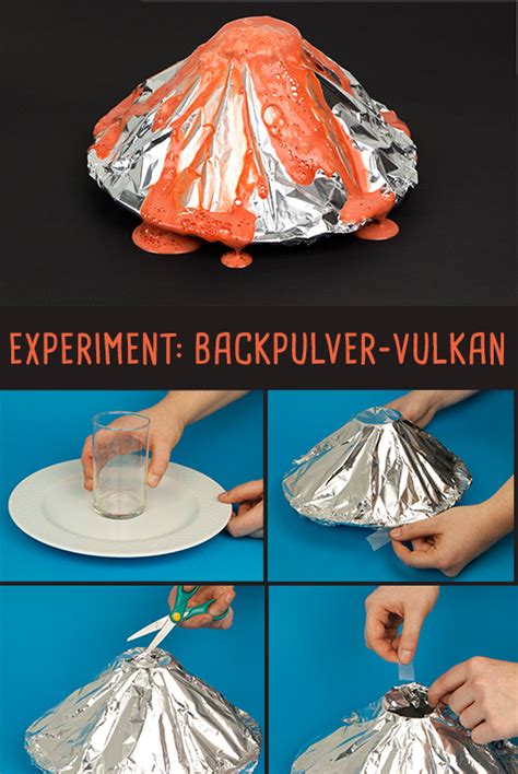 Backpulver Vulkan Experimente Kinder Wissenschaftliche Experimente