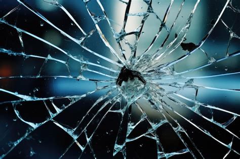Premium Ai Image Crash Damaged Glass That Cannot Be Broken