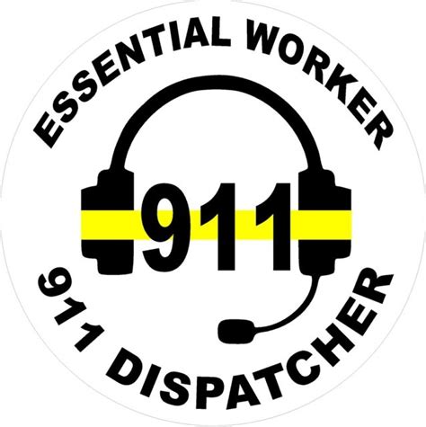 Essential Worker 911 Dispatcher Thin Yellow Line Decal Ebay