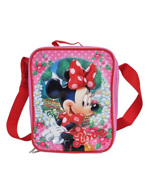 Minnie Mouse Girls Pink 3d Insulated Lunch Bag