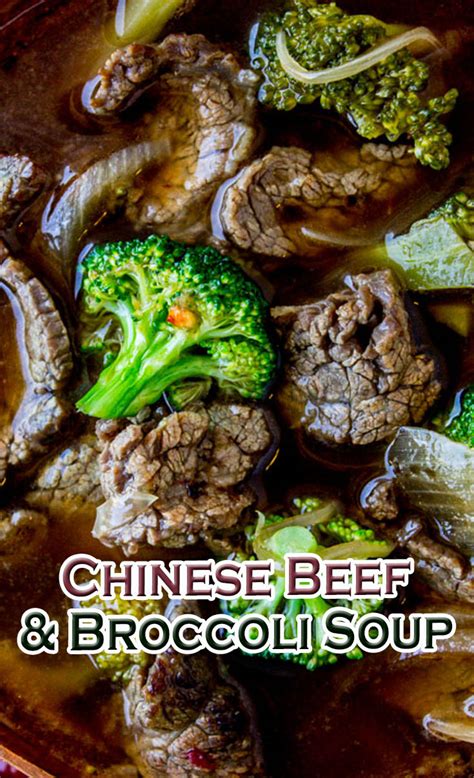 Chinese Beef And Broccoli Soup