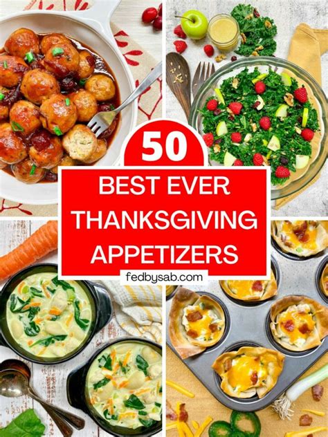 50 Best Thanksgiving Appetizers Fed By Sab