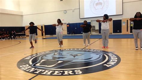 2013 Pep Rally Panther Steppers Turned Up Youtube