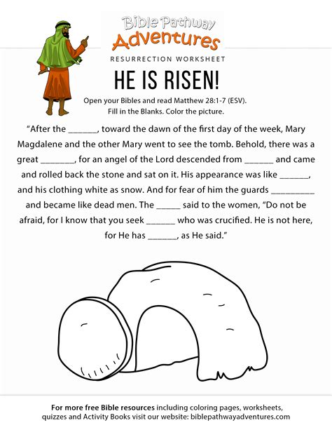 He Is Risen Bible Pathway Adventures Verses For Kids Bible Lessons