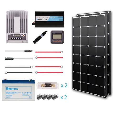 Renogy Watt Off Grid Eclipse Complete Kit With Mono Inverter Charge