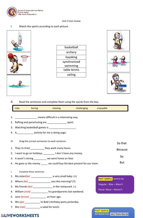 Unit 3 7th Grade Interactive Worksheet