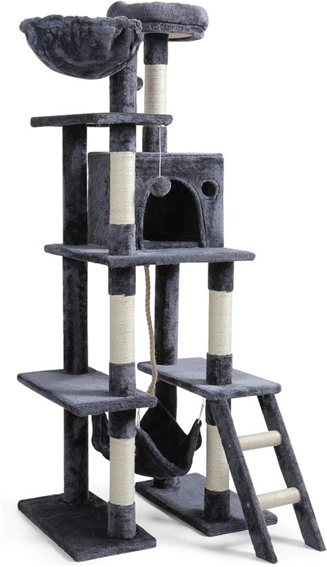 Rabbitgoo Cat Tree Cat Tower 61 Multi Level Kitten House Condo With