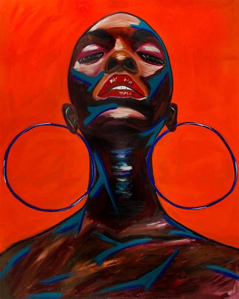 Afro Woman Orange Canvas Print Pop Art Print Black Art Etsy Israel