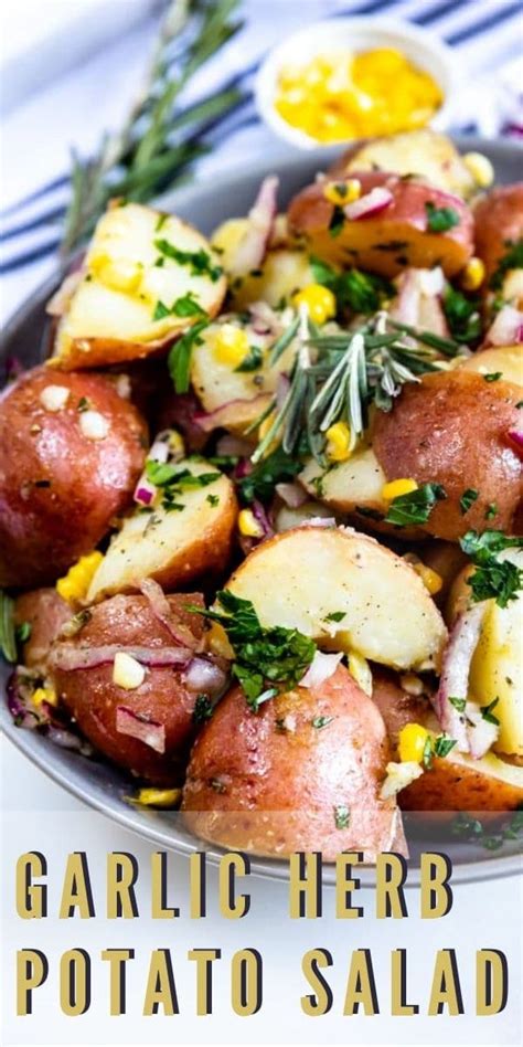 Garlic Herb Potato Salad No Mayo Easy Good Ideas