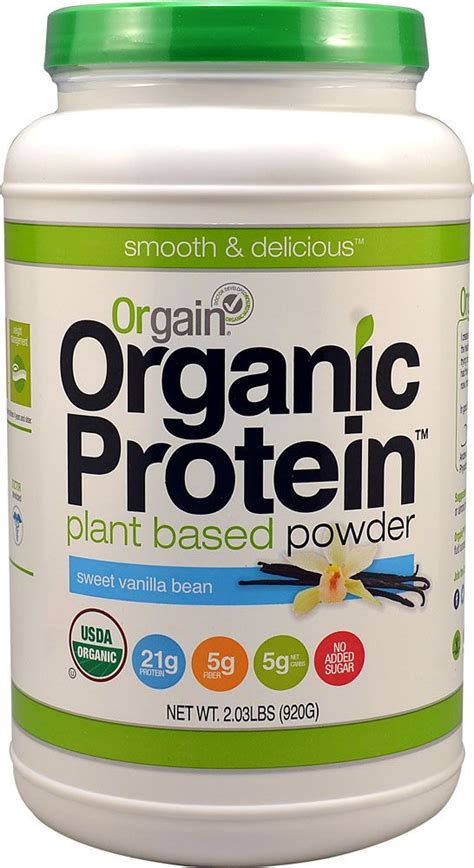 Easily digested and typically a high quality. Orgain Organic Protein™ Plant Based Powder Vanilla Bean ...