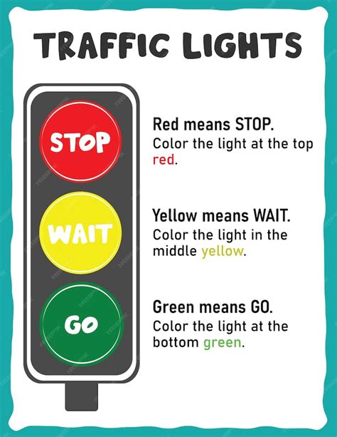 Premium Vector Traffic Light Green Yellow Red Lights