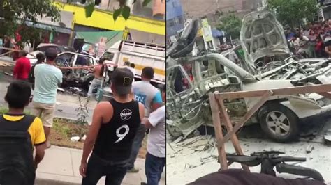San Juan De Lurigancho C Maras De Seguridad Captan Explosi N De