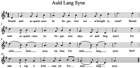 The phrase auld lang syne literally translates to old long since, and basically means, days gone by. Auld Lang Syne - Music a la Abbott - Amy Abbott - Kodály ...