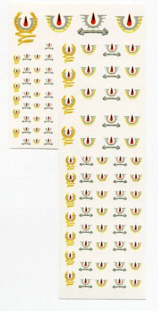 40k Style Insignia Decals Blood Angels Chapter Badges Ebay