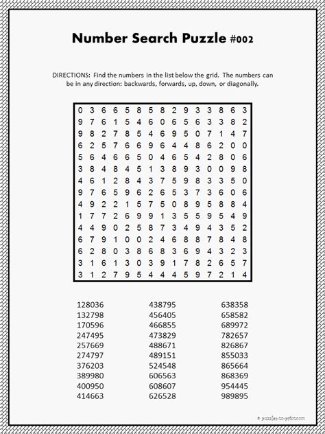 Number Word Search Find All Of The Numbers From Zero To Twenty And