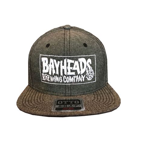 Flat Brim Hat Gray Panel Shop Bayheads