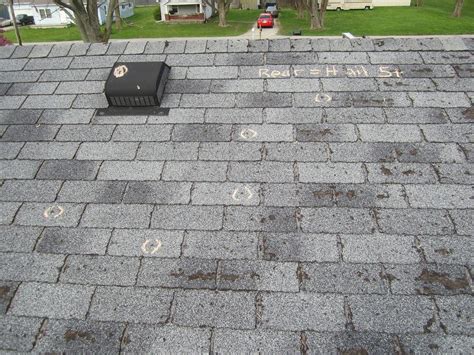 North American Contractors Photo Album Hail Damage On A Shingle Roof