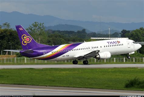 Boeing 737 4d7 Thai Airways International Aviation Photo 2133538