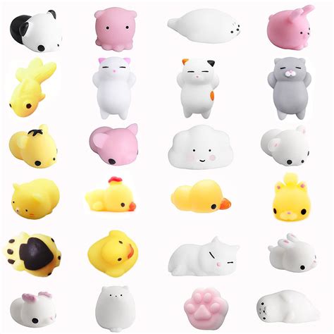 Buy Amaza 24 Pcs Mini Squishy Animal Squishies Kawaii Cute Soft Toys