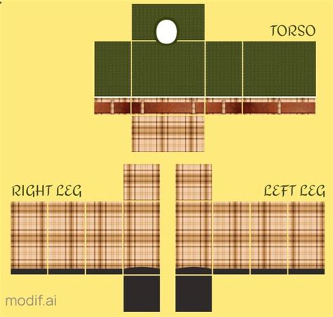 Checkered Sweater And Pants Template For Roblox Mediamodifier