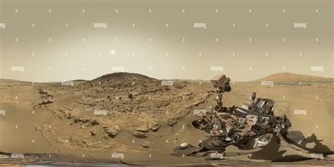 360° View Of Mars Panorama Curiosity Rover Martian Solar Day 613 Alamy