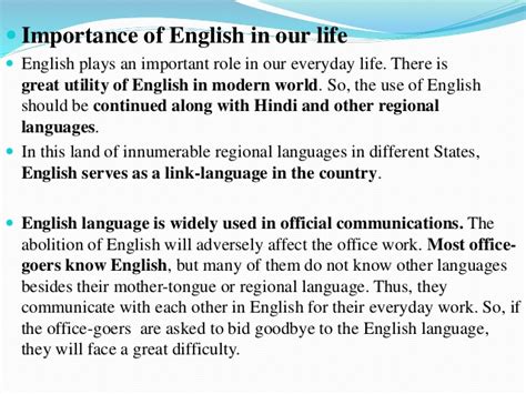 English is a useful language to know for business, travel, entertainment, and academics. Medium of instruction cie