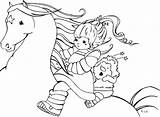 Coloring Rainbow Brite Pages Kids Popular sketch template