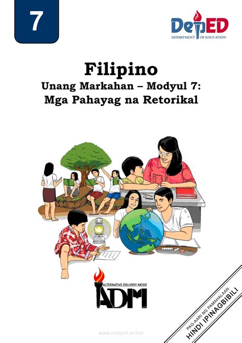 Filipino 7 Modyul 7 Mga Pahayag Na Retorikal Grade 7 Modules