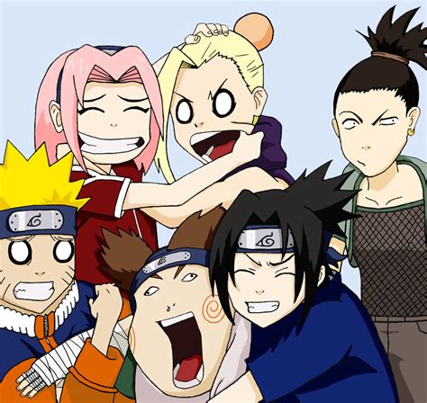 Naruto Squad 7 And 10 By Sugarcoatedlollipops