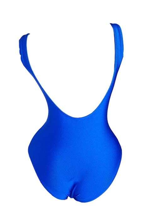 Lovely Backless Royal Blue Plus Size One Piece Swimsuitplus Size One