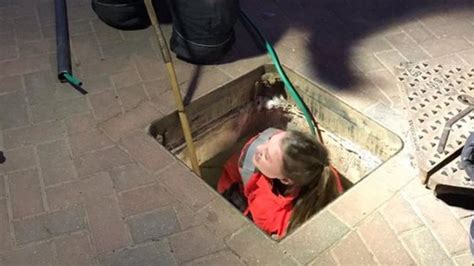 Cat Rescued From Ft Whittlesey Drain Bbc News
