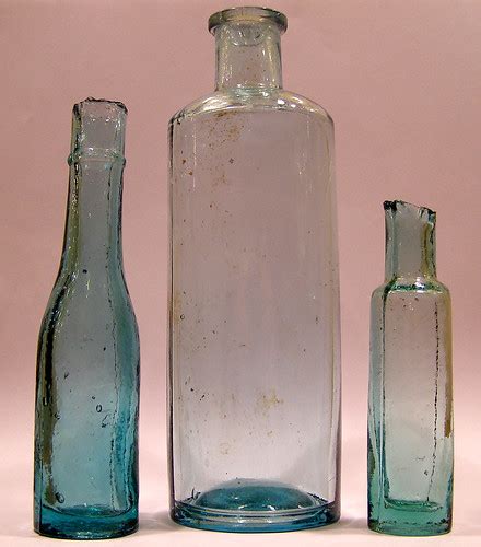 Victorian Bottles Victorian Bottles Possibly 1880s Aqua Gl Flickr