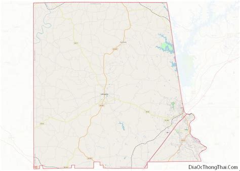 Map Of Chambers County Alabama