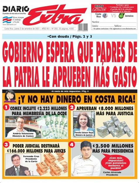 Periódico Diario Extra Costa Rica Periódicos De Costa Rica Toda La