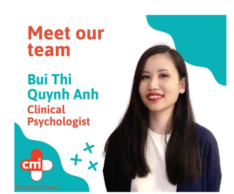 Welcome To Our New Clinical Psychologist Bui Thi Quynh Anh Cmi Centre Médical International